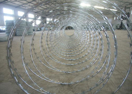 Convenient Construction Stainless Steel Razor Wire Snake Belly Spiral Barbed Wire Fence